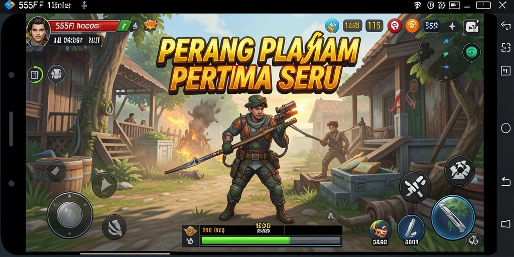Gameplay mendebarkan dengan aksi tembak-tembakan di 555F.