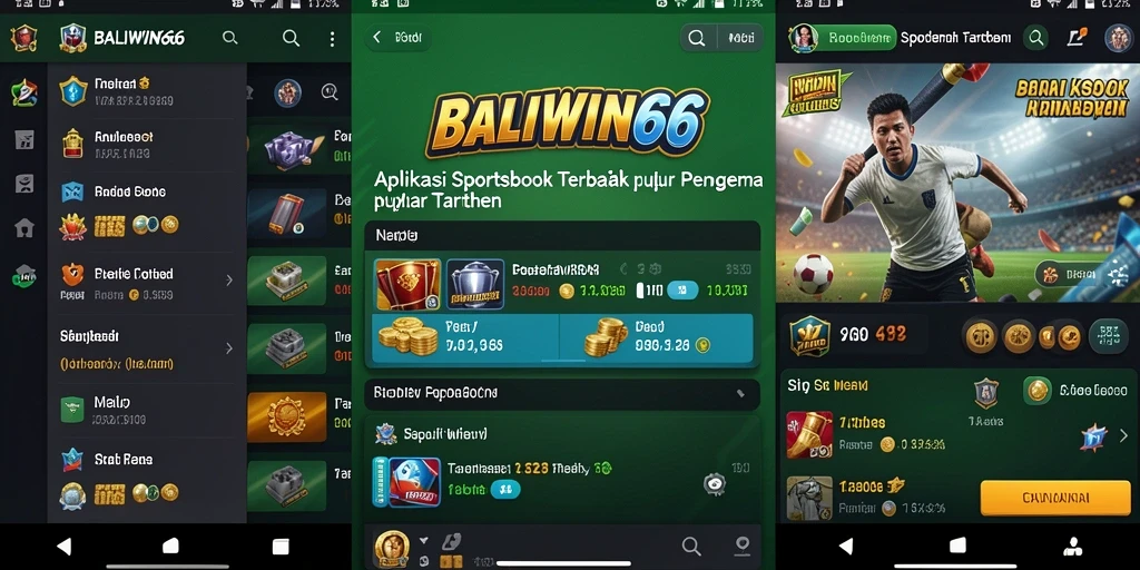 Tampilan siaran langsung dan taruhan seru di BALIWIN66.