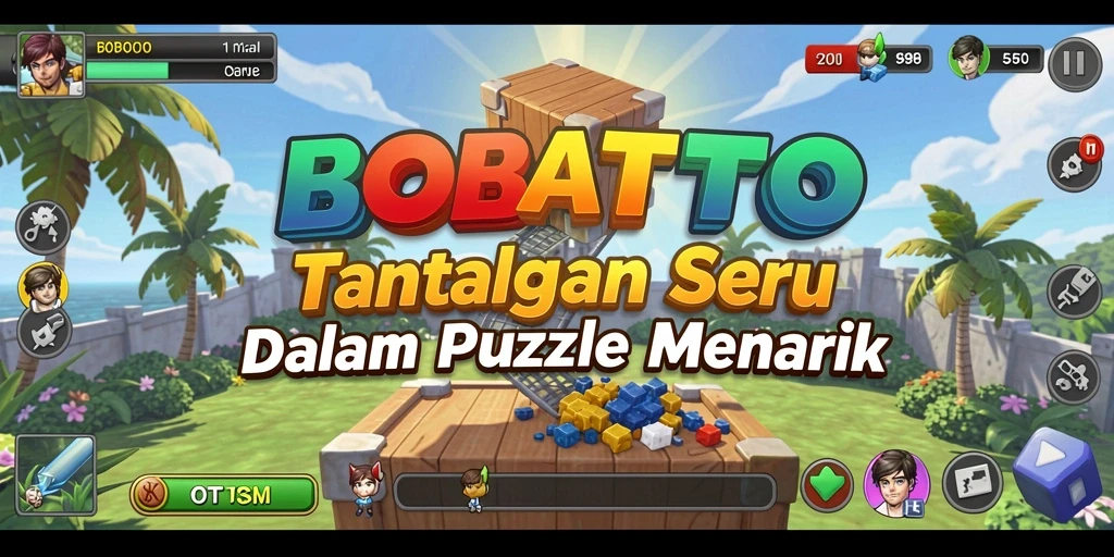 Tampilan gameplay BOBATOTO dengan teka-teki menantang yang seru.