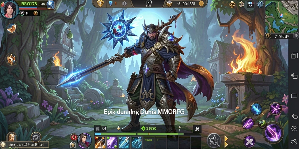 Tampilan gameplay menarik di dalam dunia MMORPG BRO178.