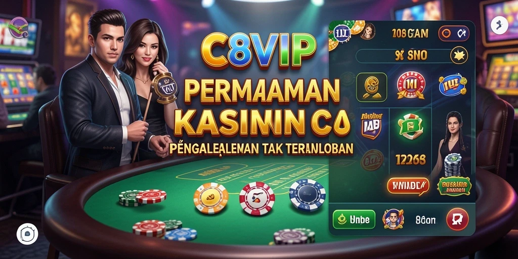 Screenshot C8VIP yang menampilkan antarmuka permainan Kasino yang menarik.