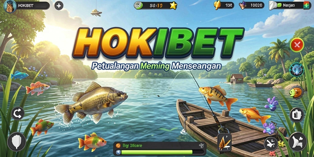 Tampilan gameplay <strong>HOKIBET</strong> dengan momen memancing yang menegangkan.