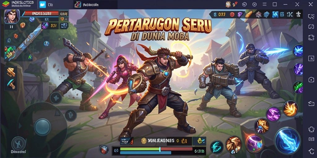Tampilan menarik dari pertempuran seru INDESLOT303