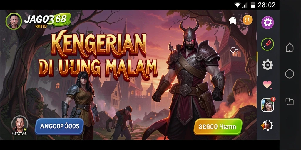 Screenshot dari gameplay JAGO368 yang menyeramkan dan menegangkan.