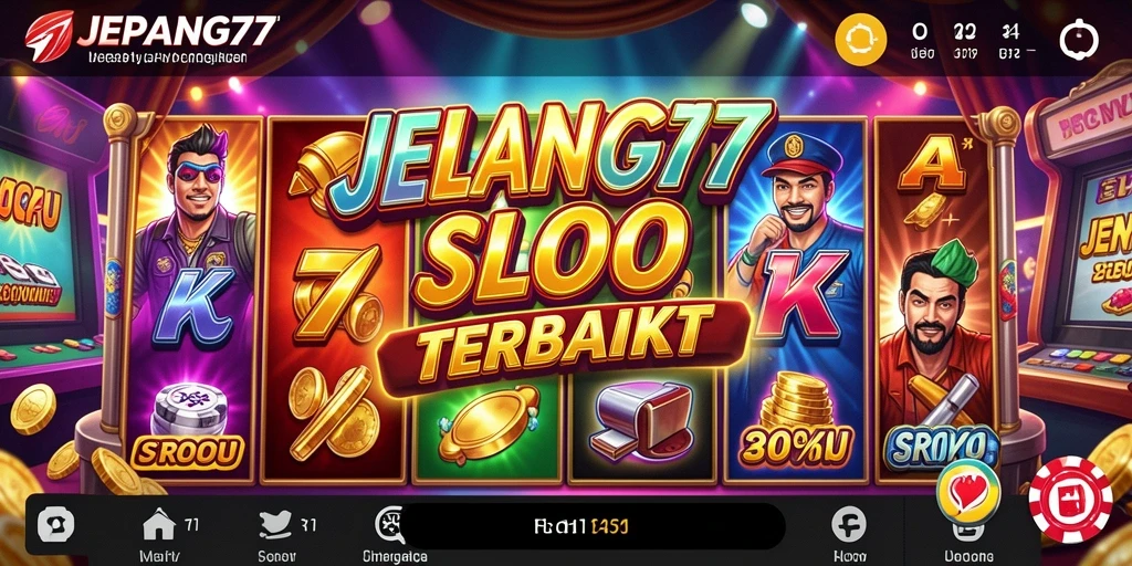 Tampilan menarik gameplay Slot di JEPANG77 yang penuh warna.