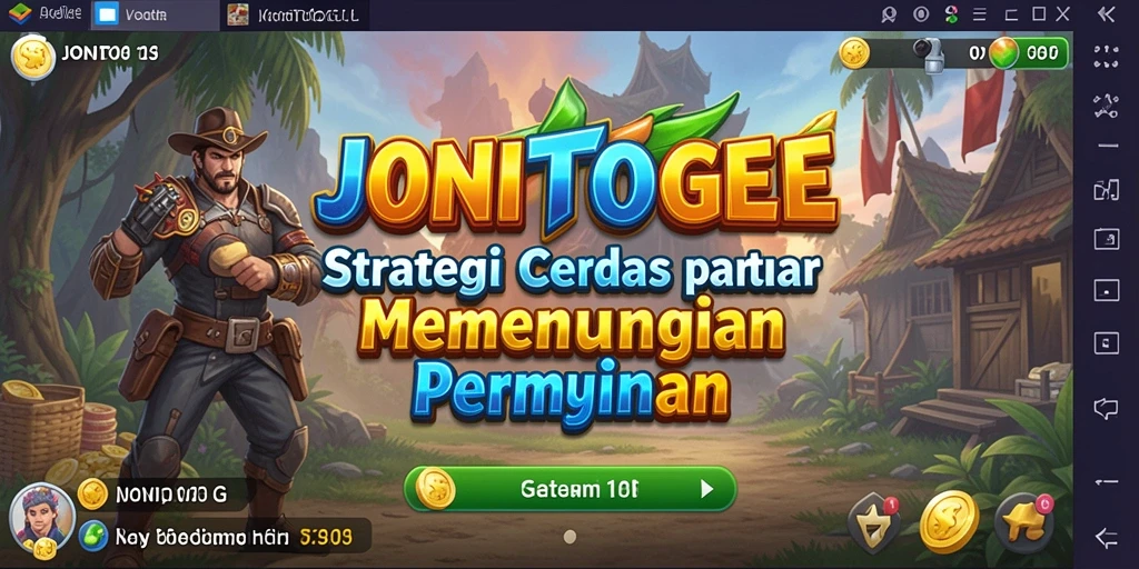 Tampilan gameplay menegangkan di JONITOGEL