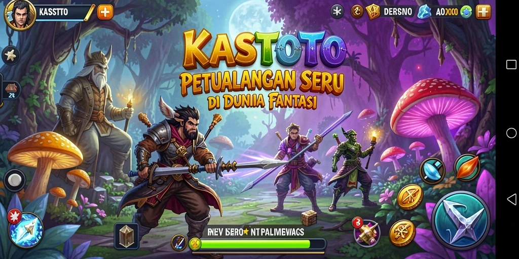 Tampilan gameplay menarik dari KASTOTO yang menunjukkan petualangan seru.