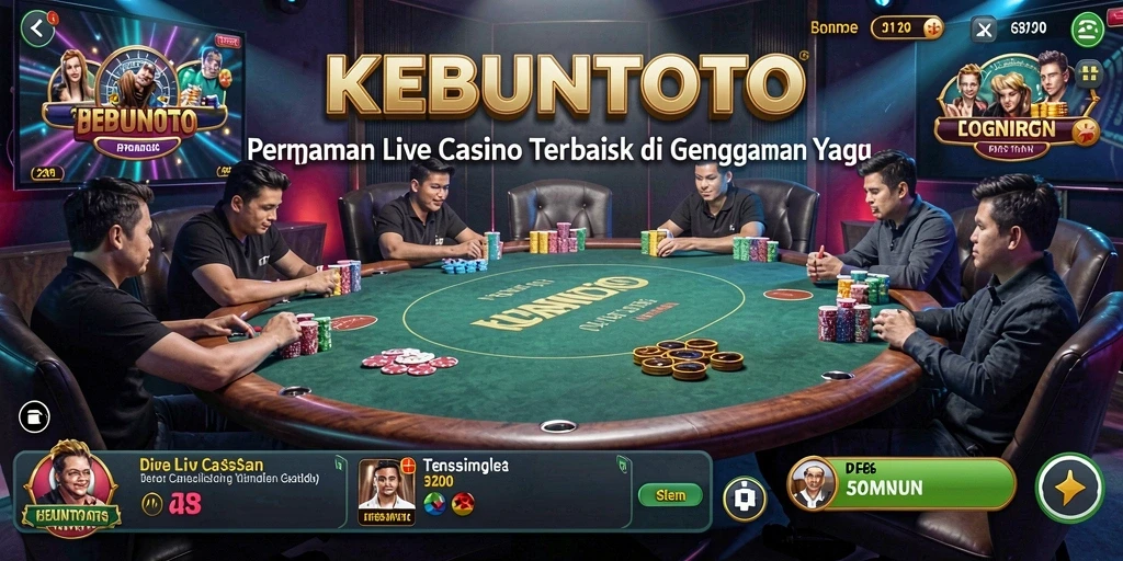 Tangkapan layar gameplay KEBUNTOTO yang menampilkan suasana kasino langsung yang mendebarkan.