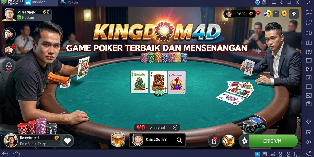 Tampilan gameplay poker yang menarik dari KINGDOM4D.