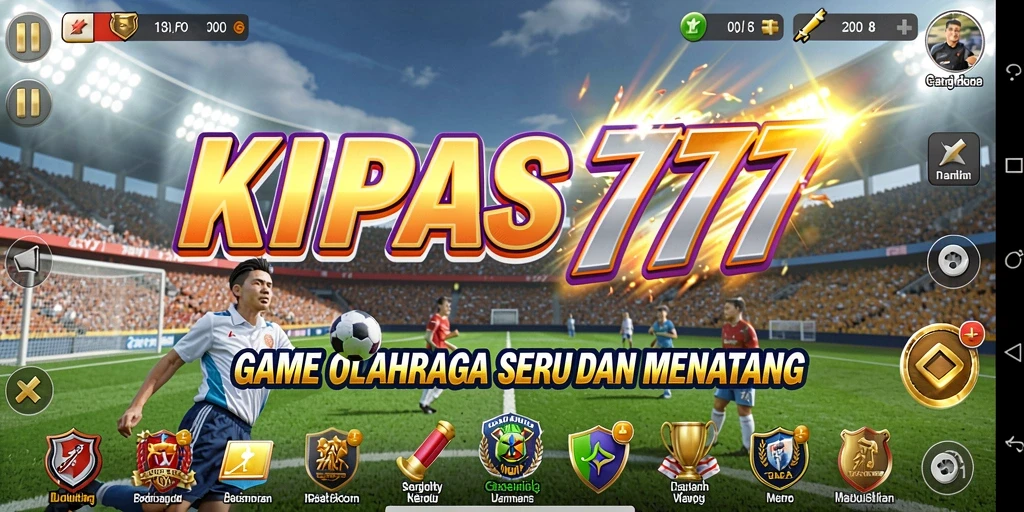 Screenshot gameplay KIPAS777 dengan aksi olahraga yang seru.