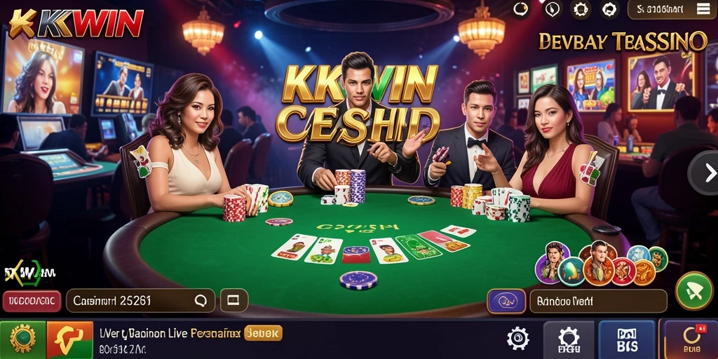 Tampilan gameplay menarik dari aplikasi Live Casino KKWIN.