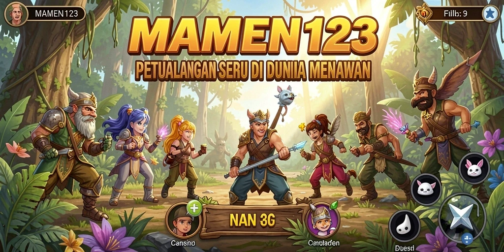 Screenshot gameplay MAMEN123 menampilkan aksi petualangan yang mendebarkan.