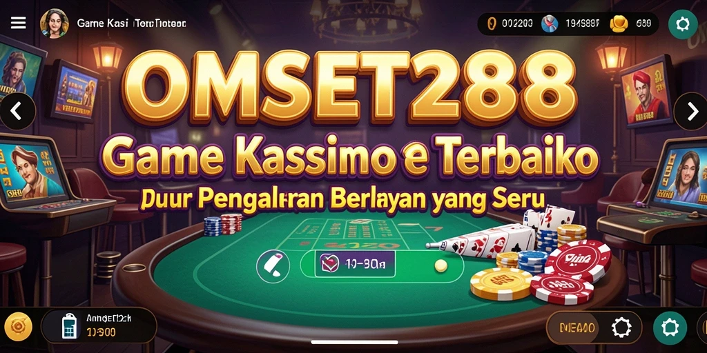 Screenshot utama OMSET288 menampilkan gameplay beraksi di dunia Kasino.