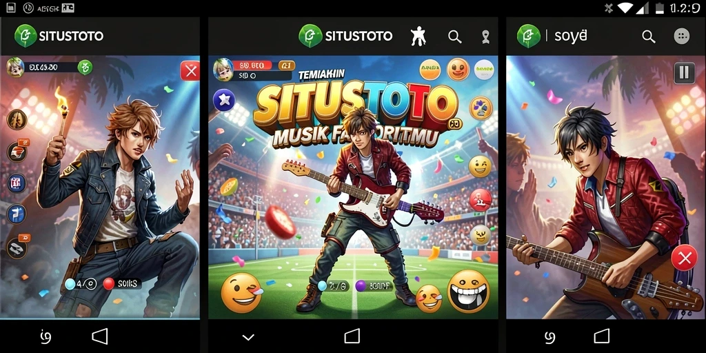 Tampilan aplikasi SITUSTOTO dengan beragam pilihan lagu.