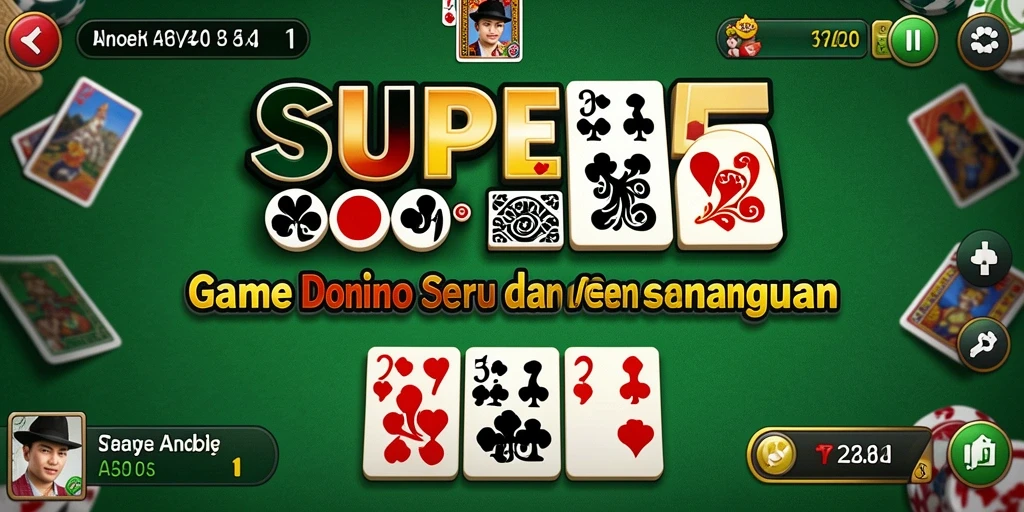 Gameplay SUPER5 yang menarik dengan domino klasik.