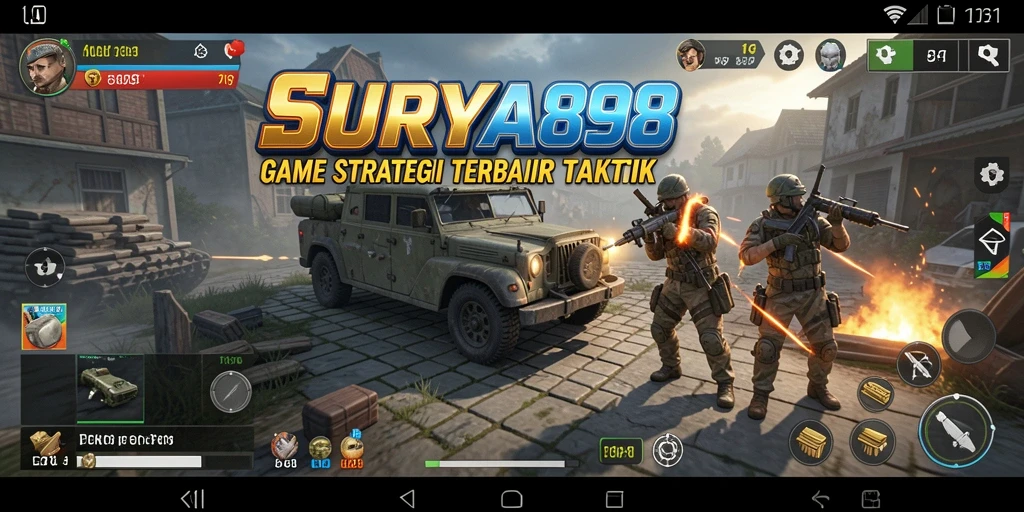 Tampilan gameplay menegangkan dalam SURYA898 dengan banyak strategi.