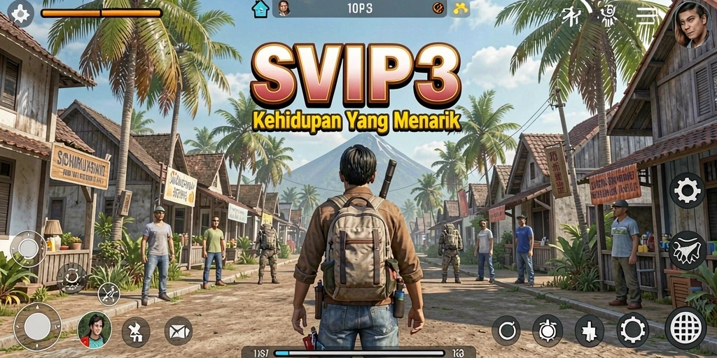 Tampilan gameplay SVIP3 yang menarik dengan berbagai aktivitas kehidupan.
