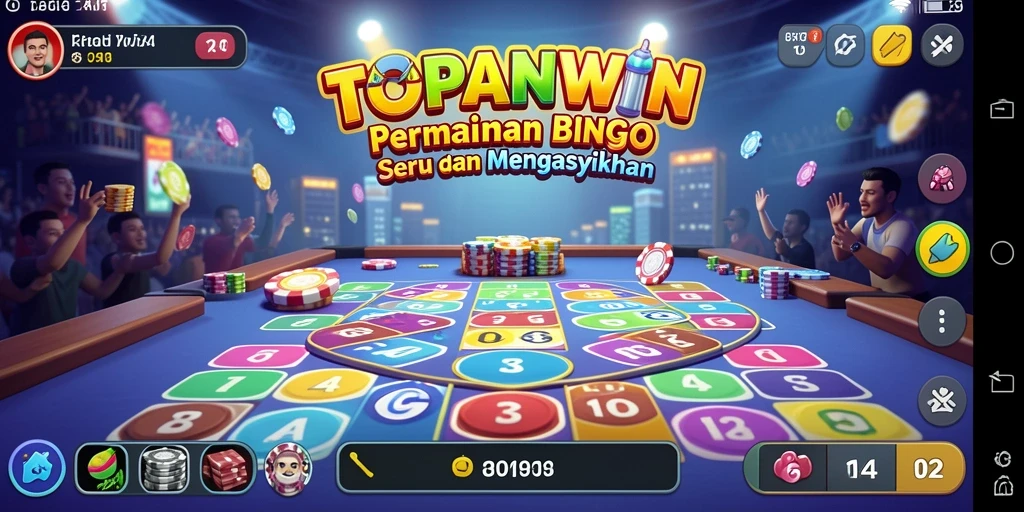 Tampilan gameplay TOPANWIN dengan suasana Bingo yang mendebarkan.